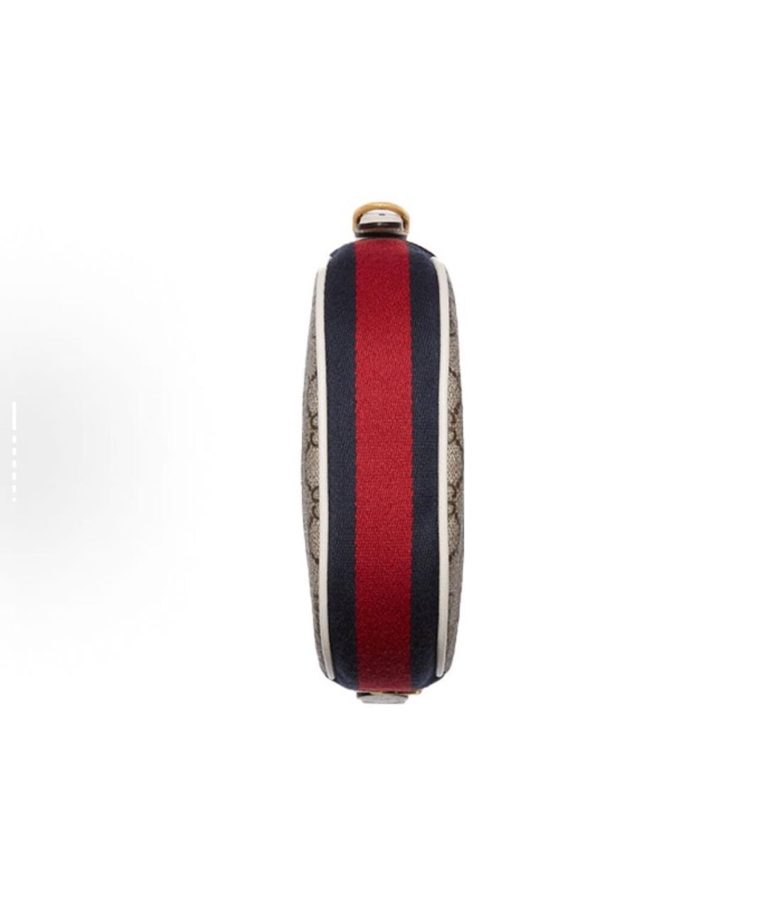 GUCCI Бежевая тканевая сумка через плечо, фото 6
