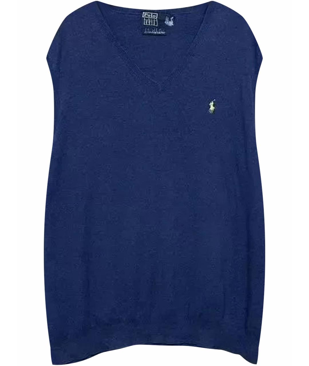POLO RALPH LAUREN Синий хлопковый жилет, фото 1