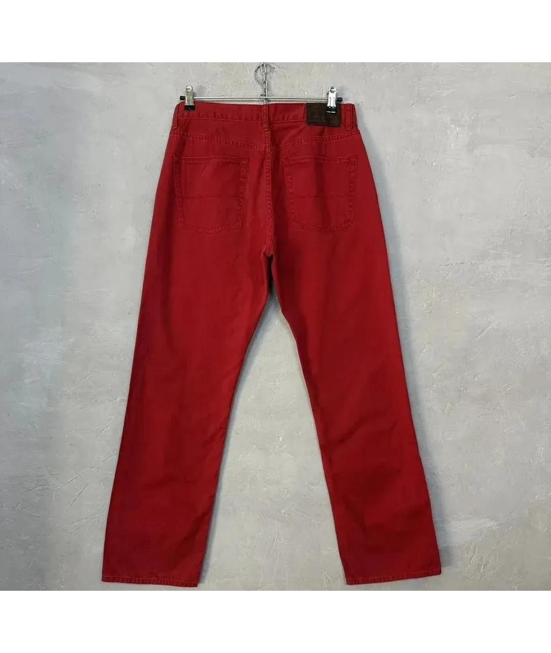 POLO RALPH LAUREN Красные хлопковые брюки чинос, фото 2