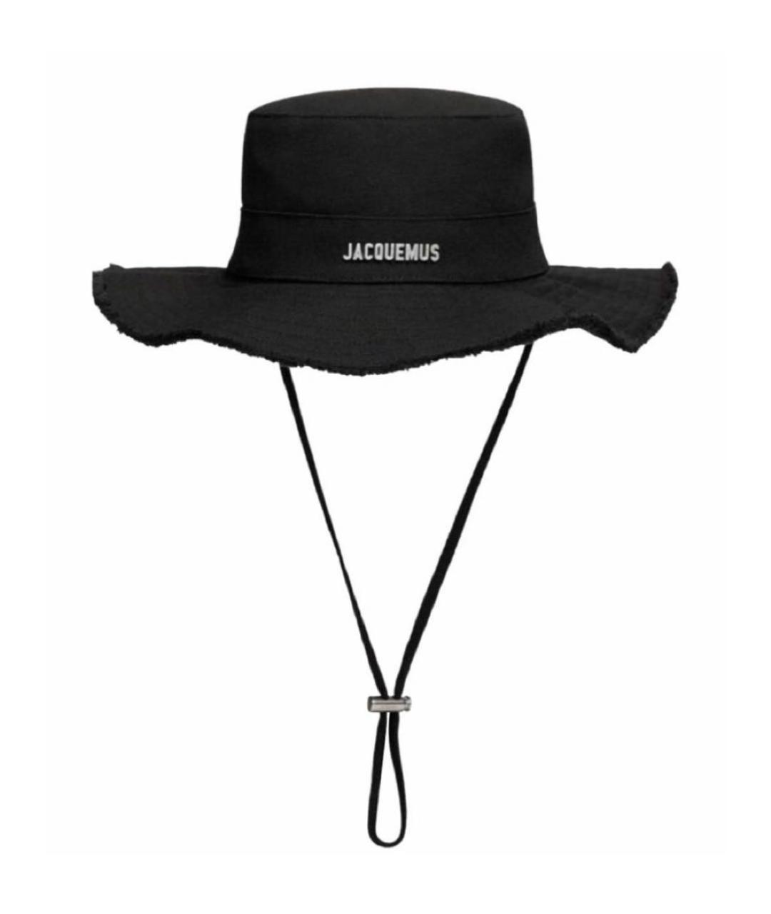 JACQUEMUS Черная хлопковая шляпа, фото 4