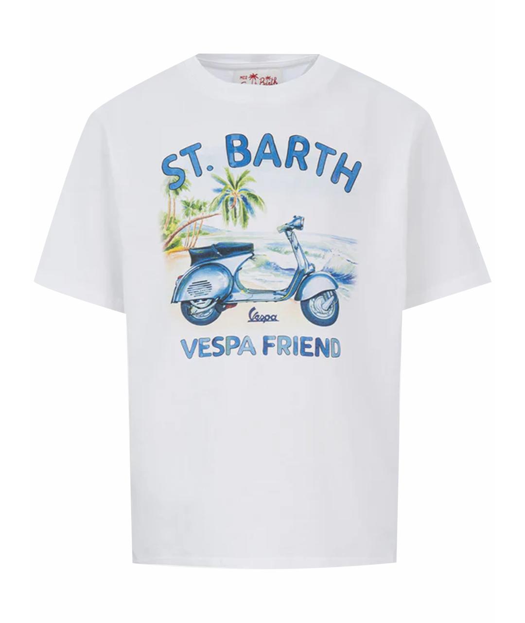 MC2 SAINT BARTH Белая хлопковая футболка, фото 1