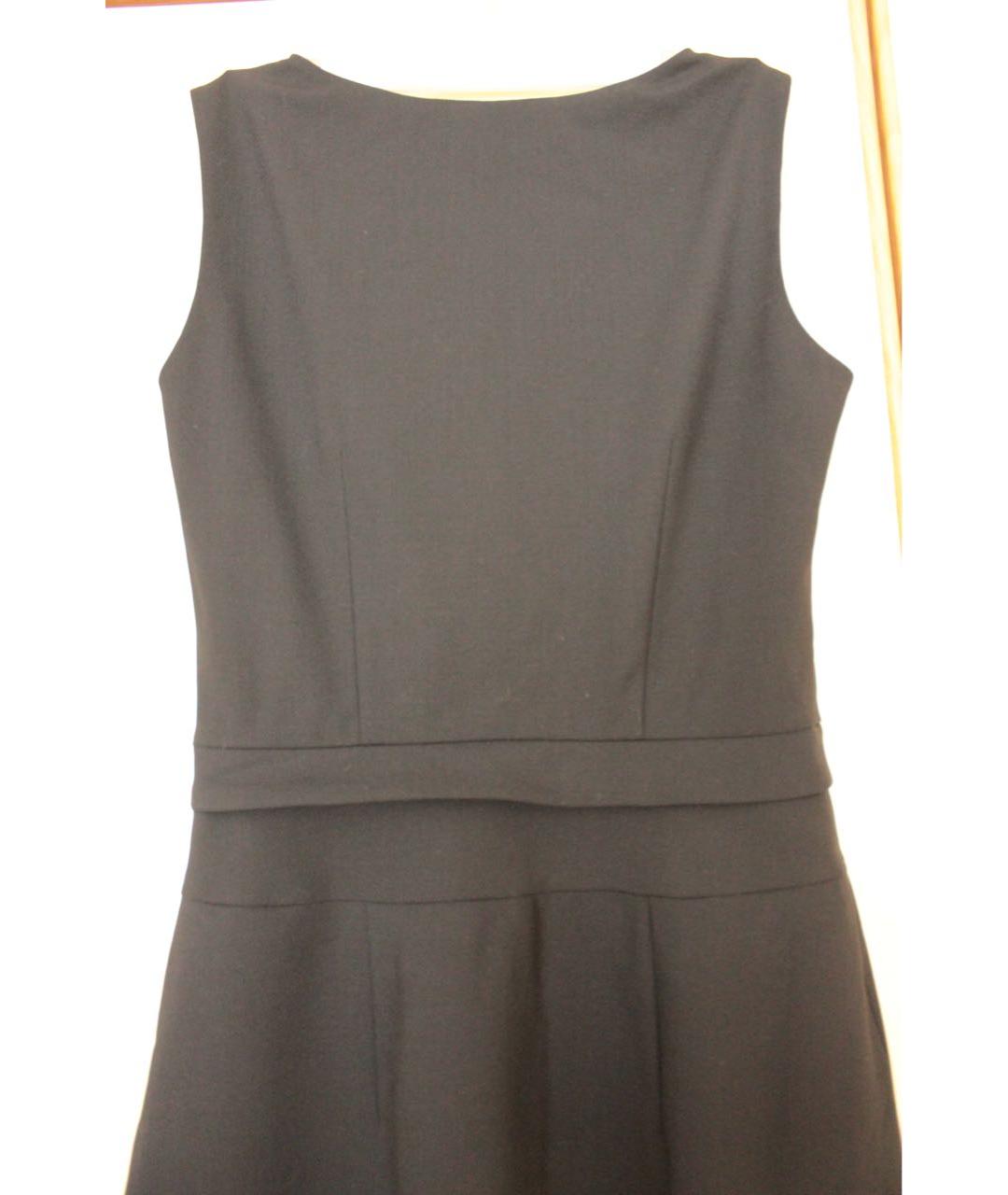 HUGO BOSS Черное шерстяное коктейльное платье, фото 4