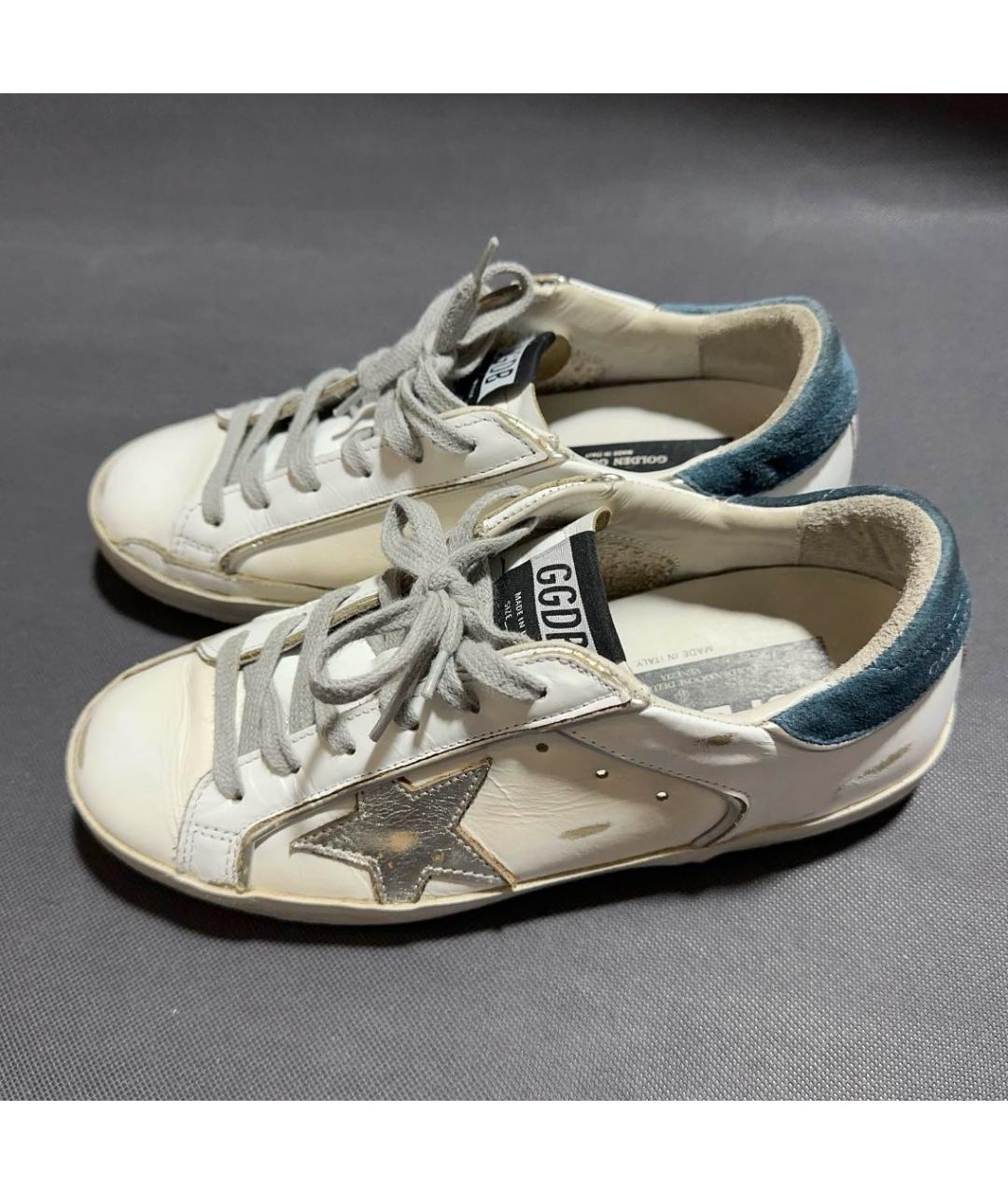 GOLDEN GOOSE DELUXE BRAND Белые кожаные кеды, фото 8
