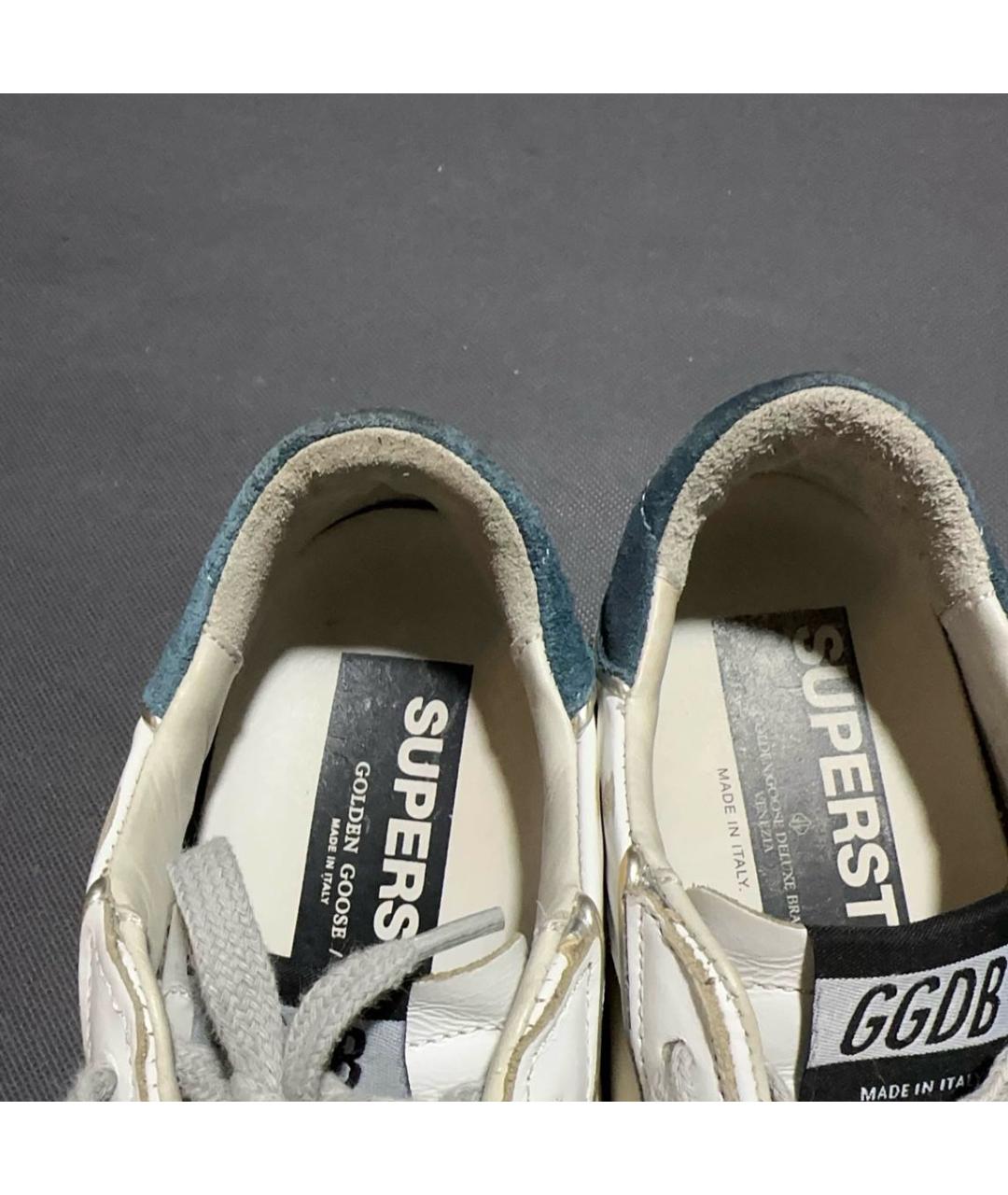 GOLDEN GOOSE DELUXE BRAND Белые кожаные кеды, фото 3