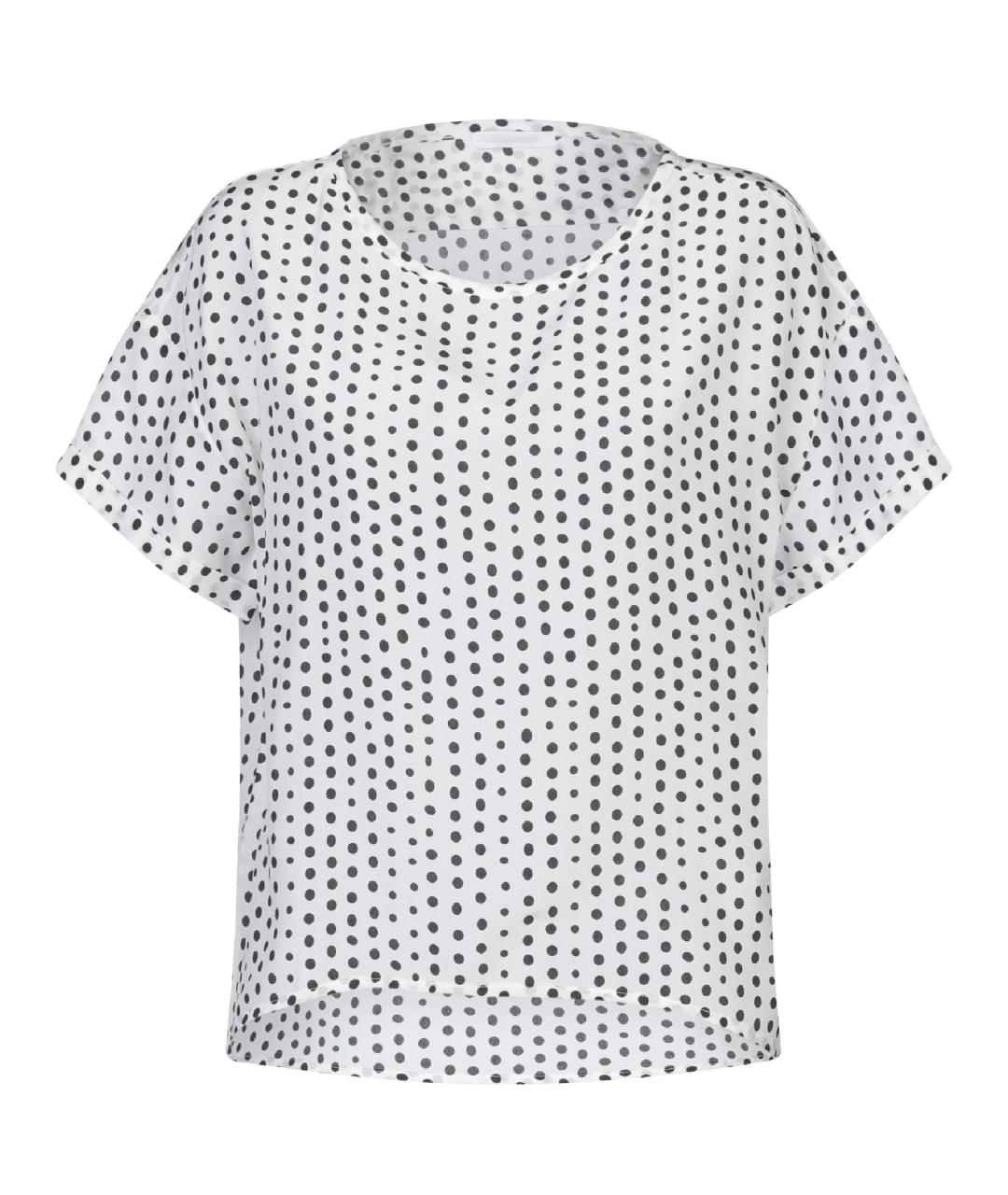 MAX MARA Белая шелковая блузы, фото 1