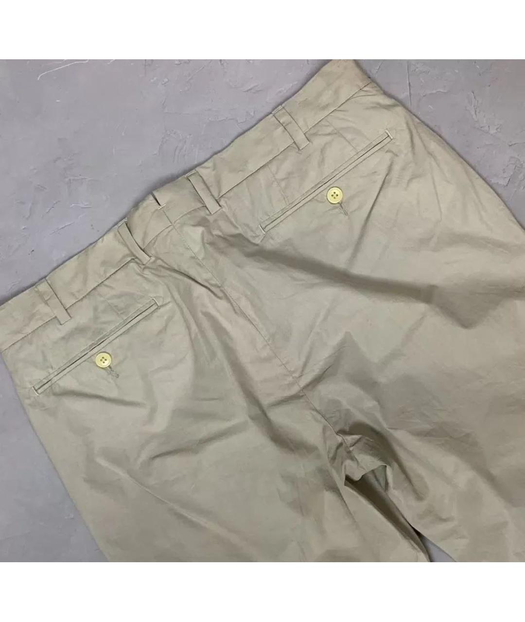POLO RALPH LAUREN Бежевые хлопковые брюки чинос, фото 3
