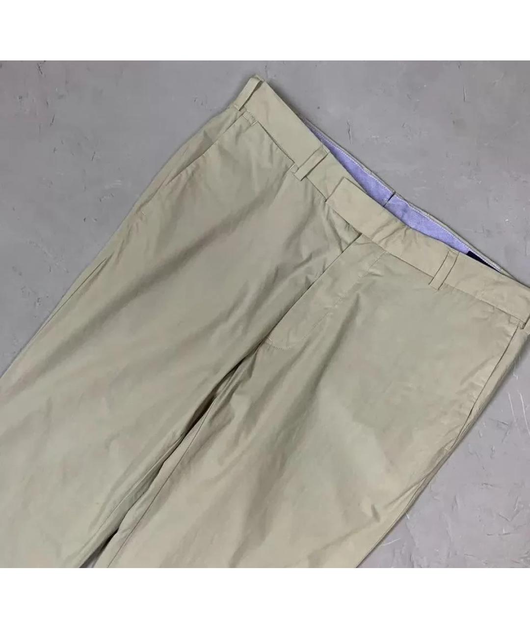 POLO RALPH LAUREN Бежевые хлопковые брюки чинос, фото 2
