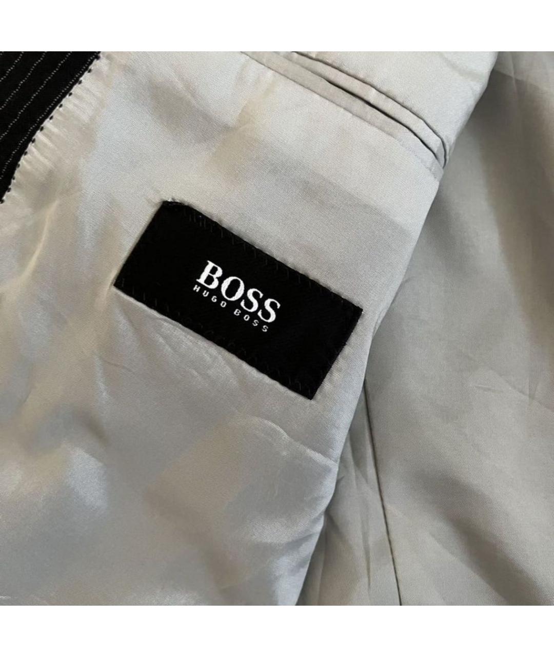 HUGO BOSS Черный шерстяной пиджак, фото 3