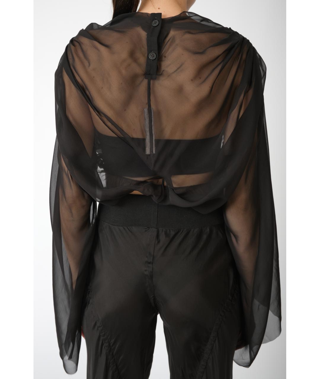 RICK OWENS Черная блузы, фото 5