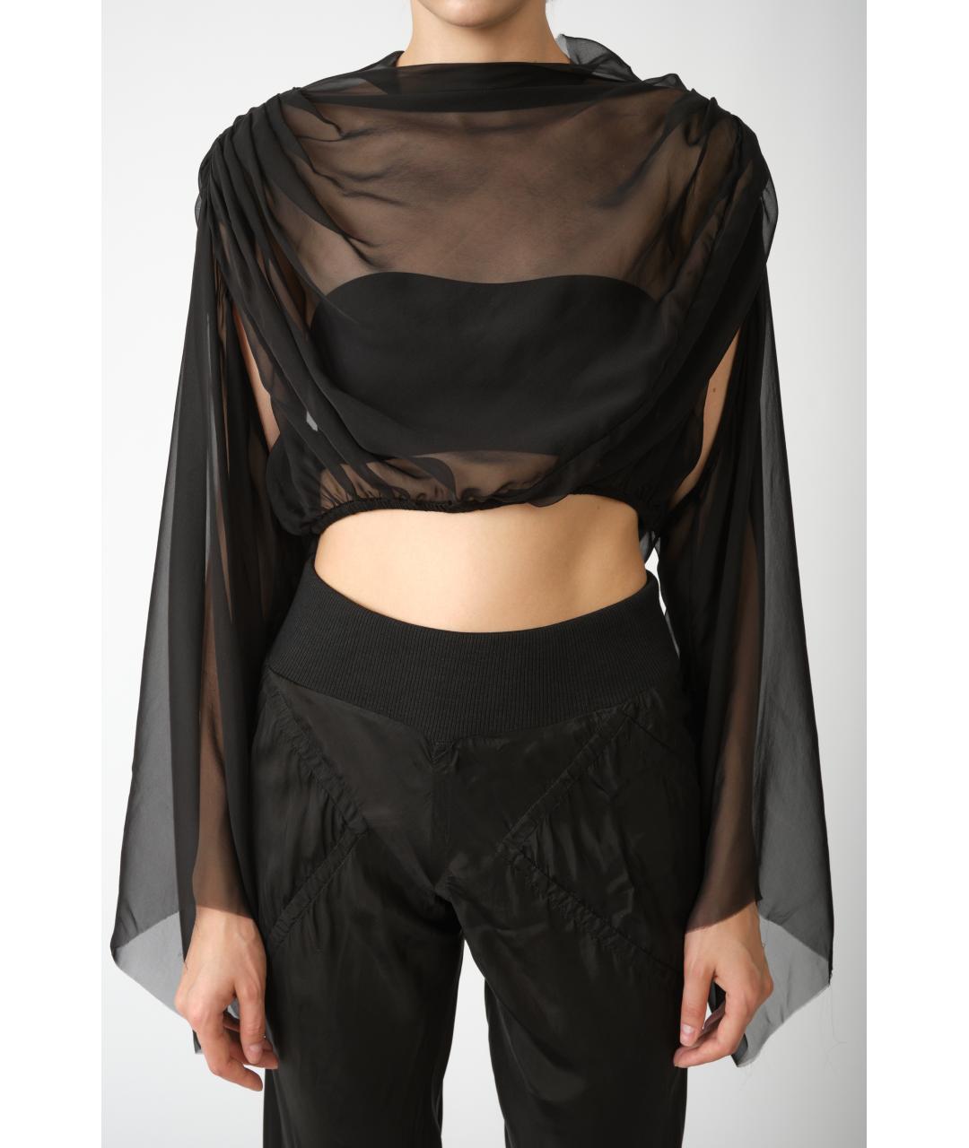 RICK OWENS Черная блузы, фото 3