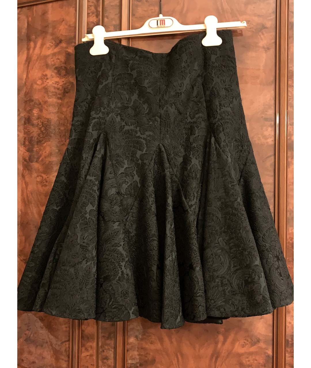 DOLCE&GABBANA Черная полиэстеровая юбка миди, фото 9