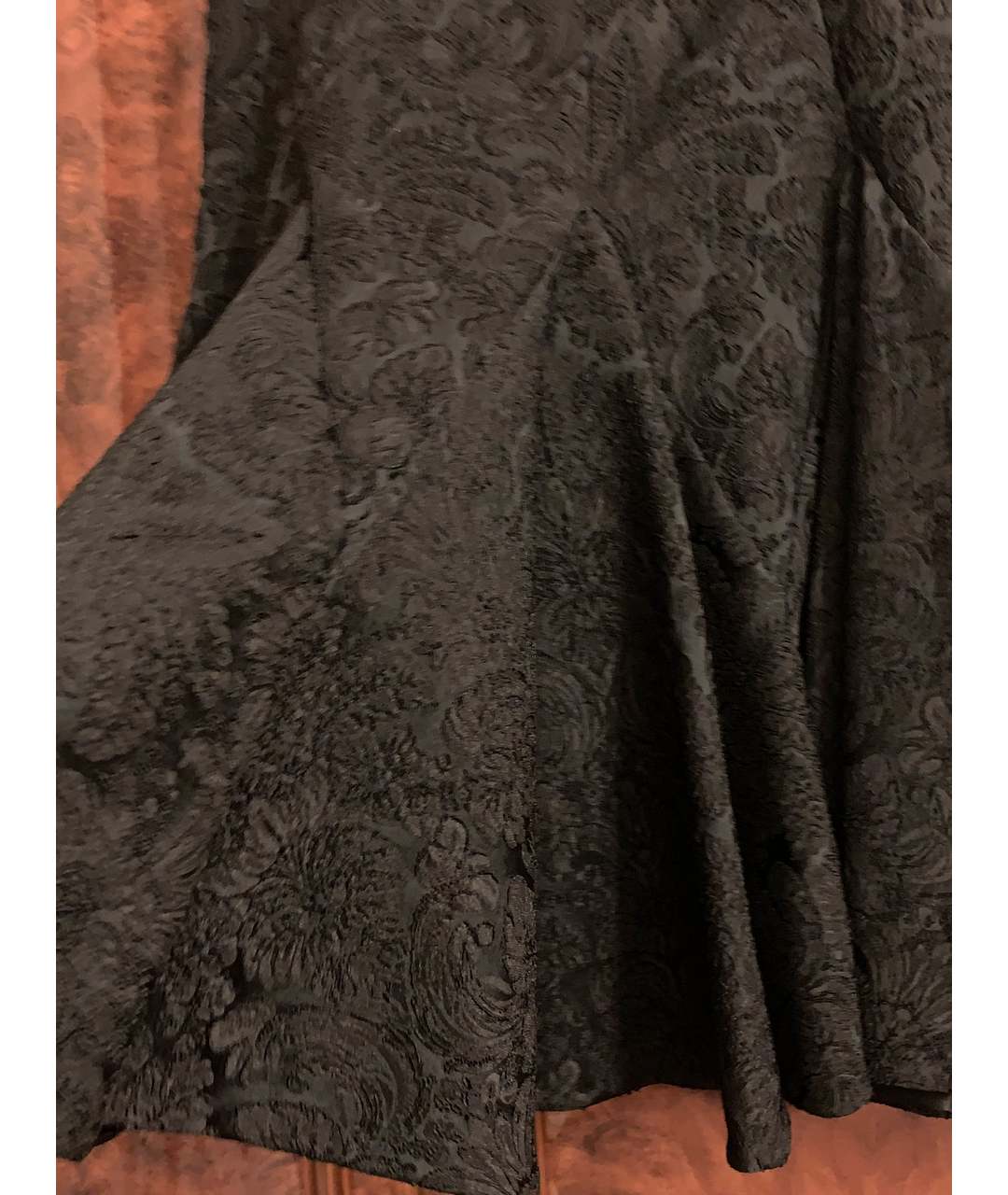 DOLCE&GABBANA Черная полиэстеровая юбка миди, фото 2