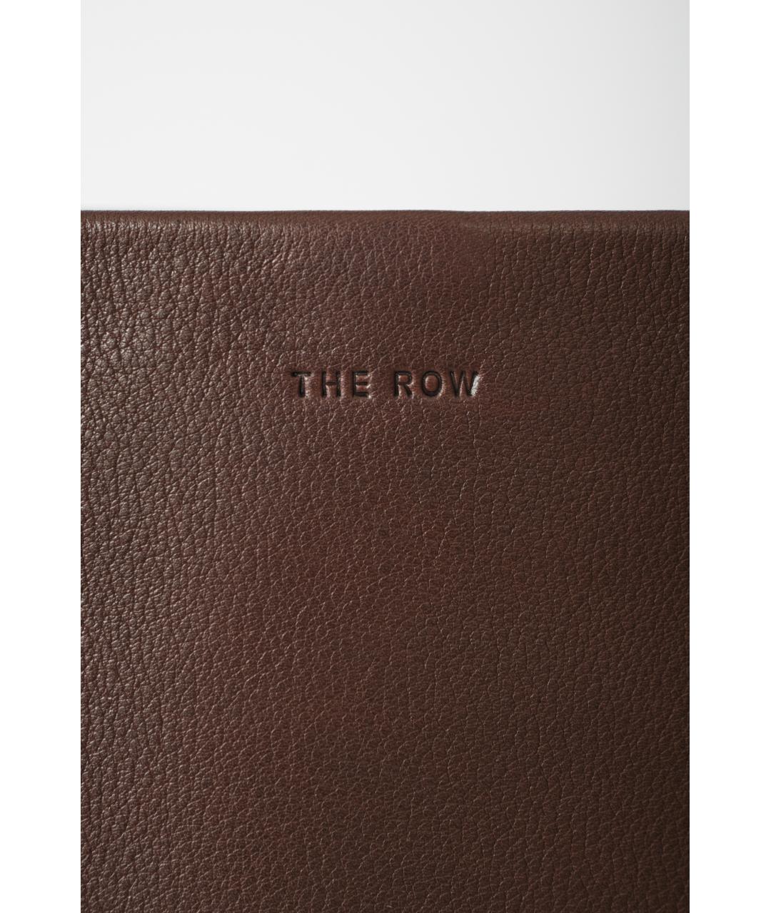 THE ROW Коричневая кожаная сумка тоут, фото 5
