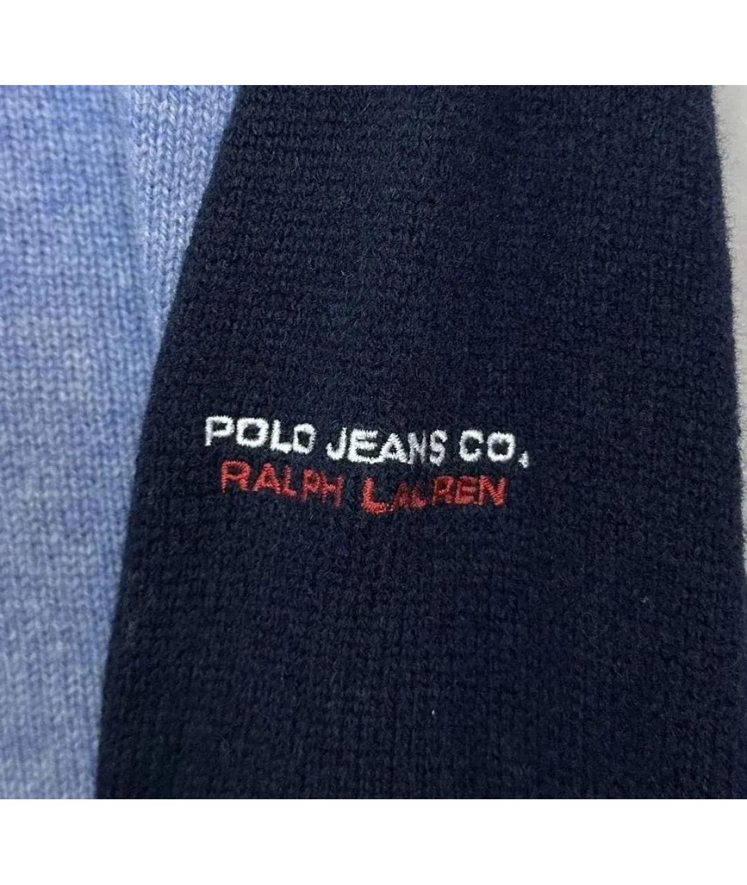 POLO RALPH LAUREN Голубой шерстяной джемпер / свитер, фото 5