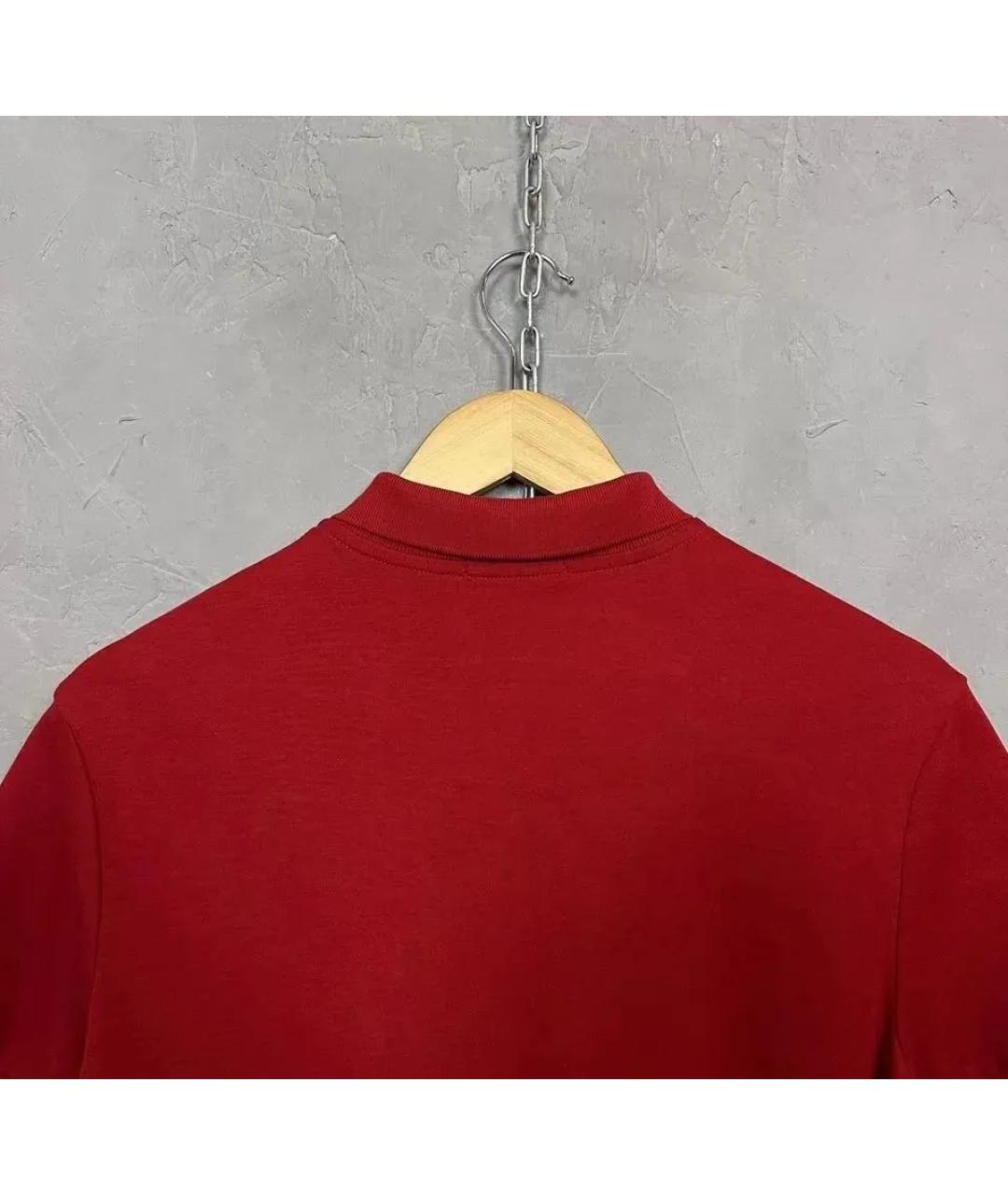 POLO RALPH LAUREN Красное хлопковое поло с коротким рукавом, фото 5