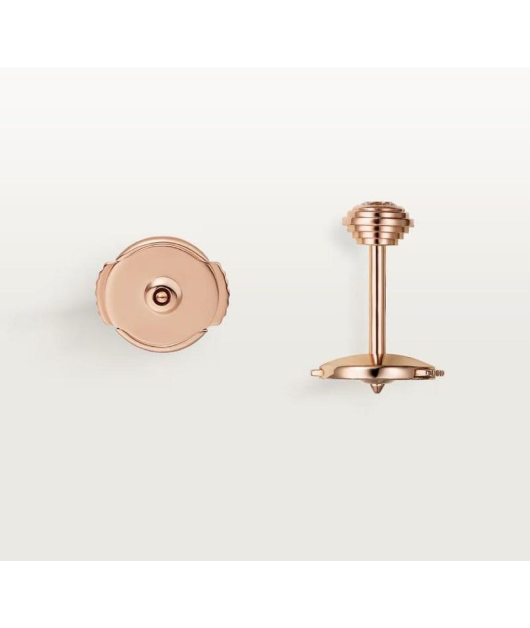 CARTIER Золотые серьги из розового золота, фото 2