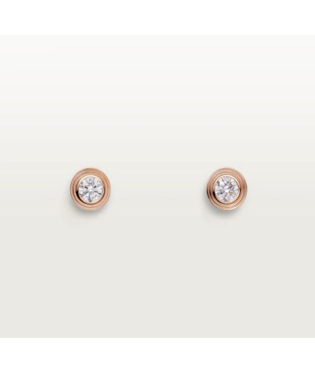 CARTIER Золотые серьги из розового золота, фото 7