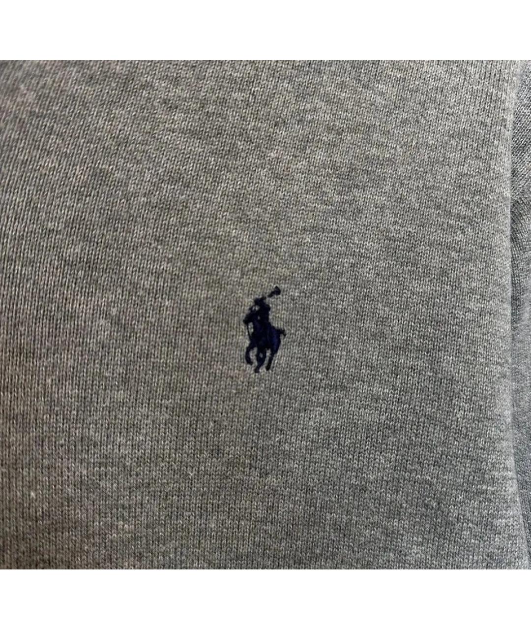 POLO RALPH LAUREN Серый хлопковый джемпер / свитер, фото 3