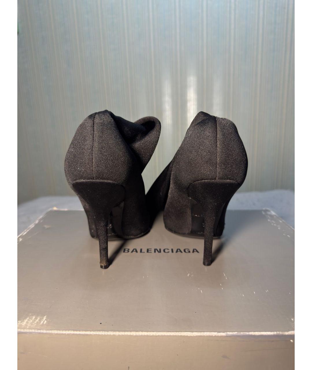 BALENCIAGA Черные ботфорты, фото 4