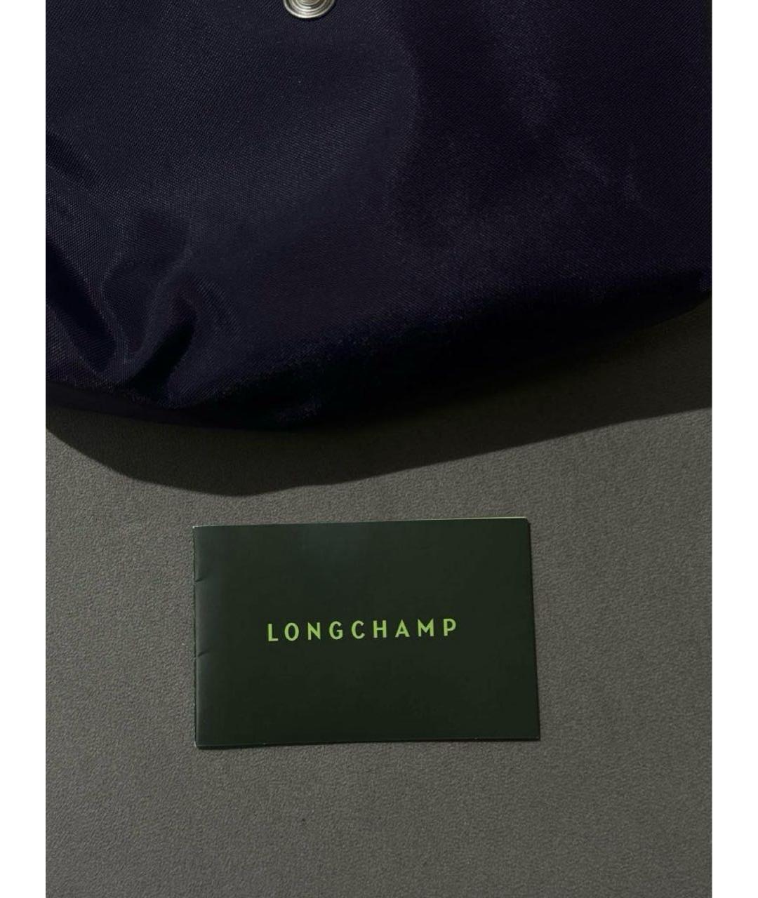 LONGCHAMP Фиолетовая тканевая сумка с короткими ручками, фото 5