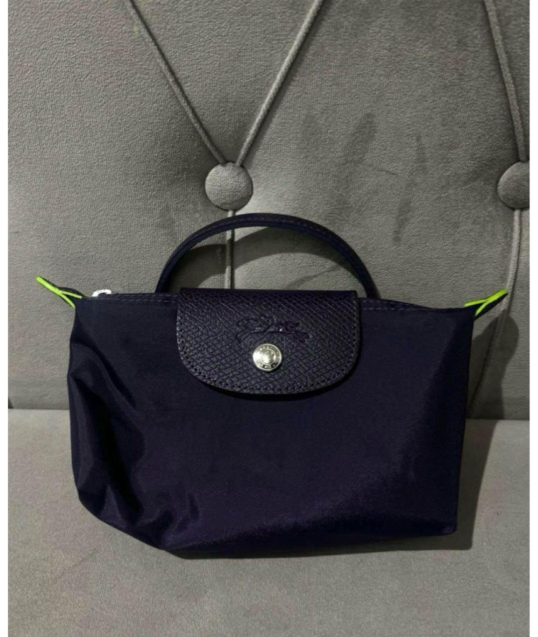 LONGCHAMP Фиолетовая тканевая сумка с короткими ручками, фото 6