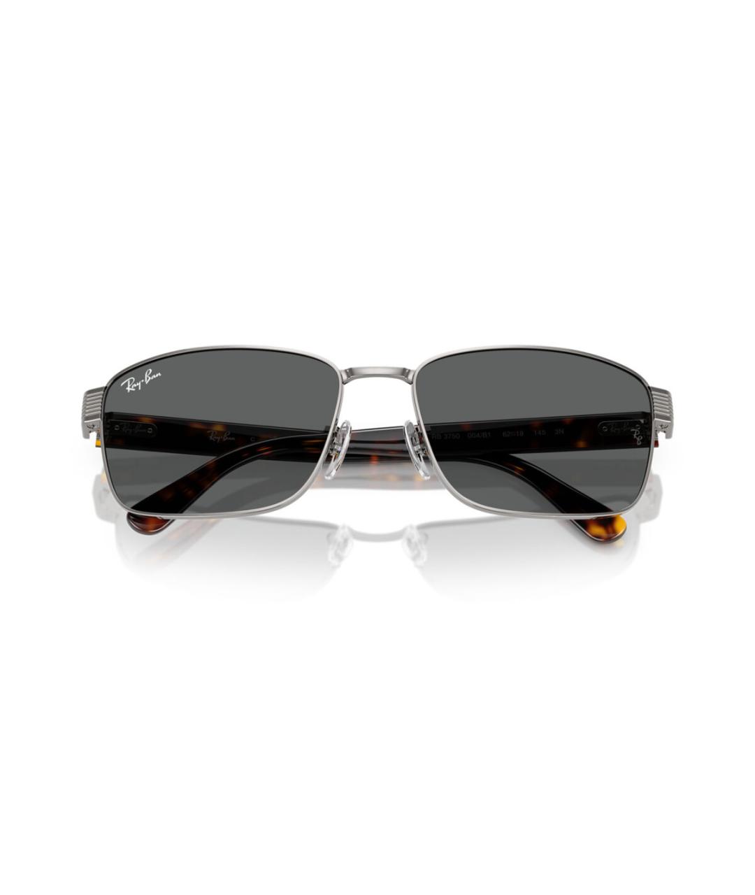 RAY BAN Серые металлические солнцезащитные очки, фото 7