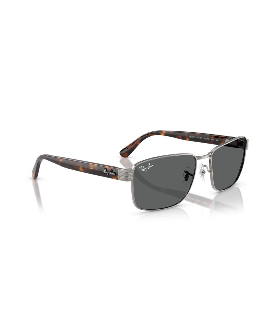 RAY BAN Серые металлические солнцезащитные очки, фото 5