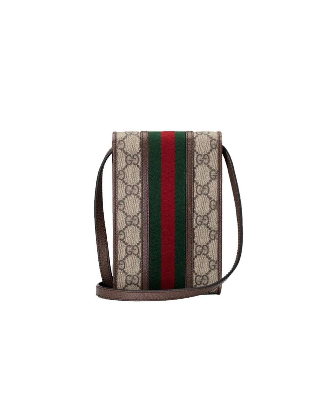 GUCCI Коричневая кожаная сумка на плечо, фото 2