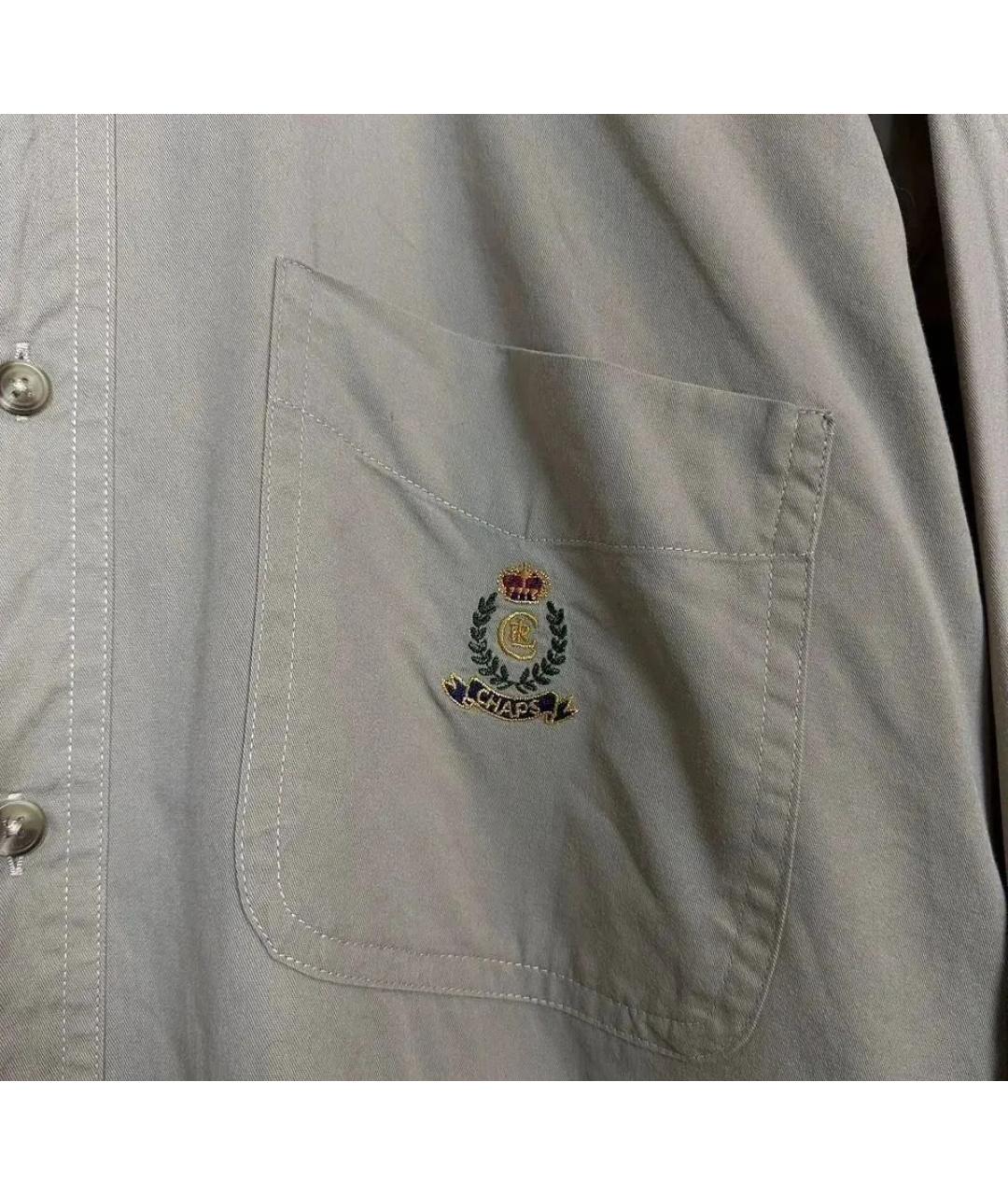 POLO RALPH LAUREN Бежевая хлопковая кэжуал рубашка, фото 4