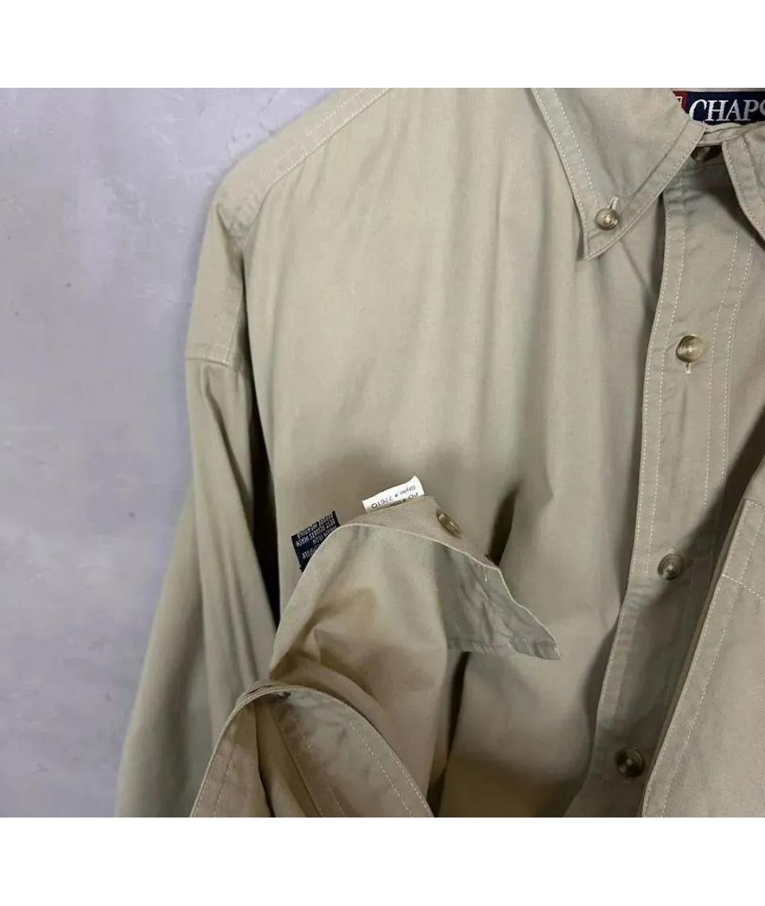 POLO RALPH LAUREN Бежевая хлопковая кэжуал рубашка, фото 8