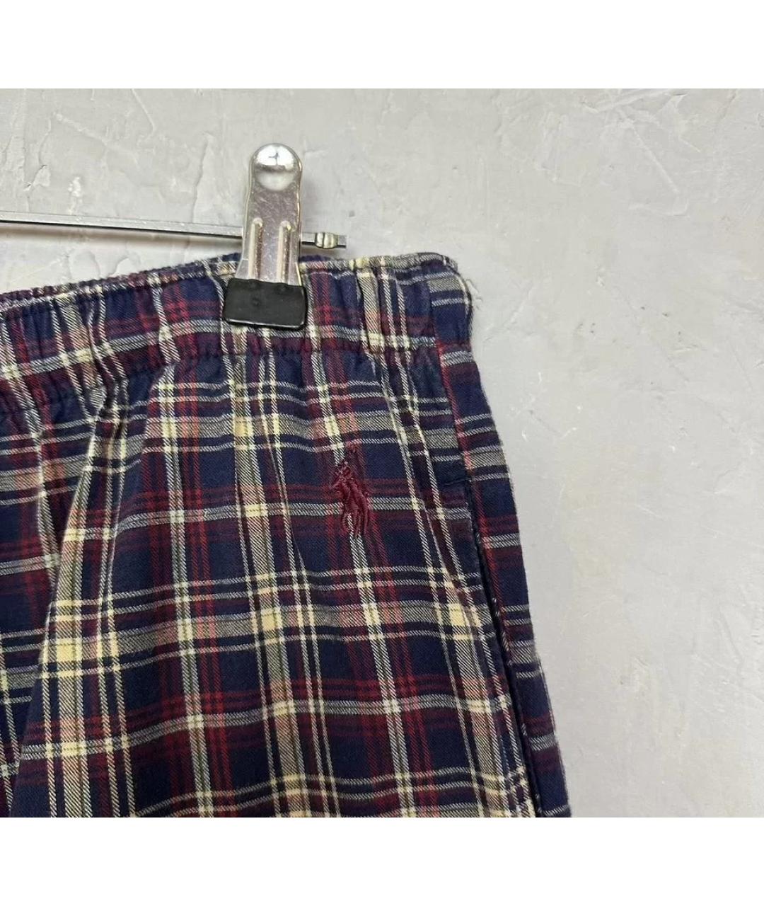 POLO RALPH LAUREN Бордовые хлопковые повседневные брюки, фото 5