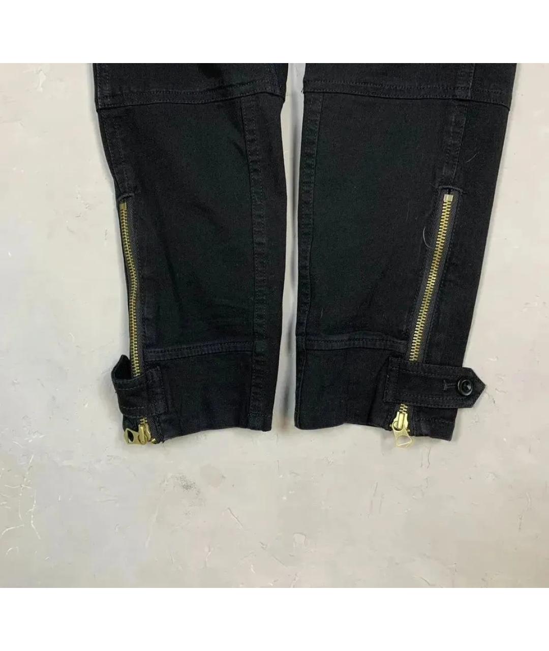 POLO RALPH LAUREN Черные хлопко-эластановые брюки узкие, фото 5