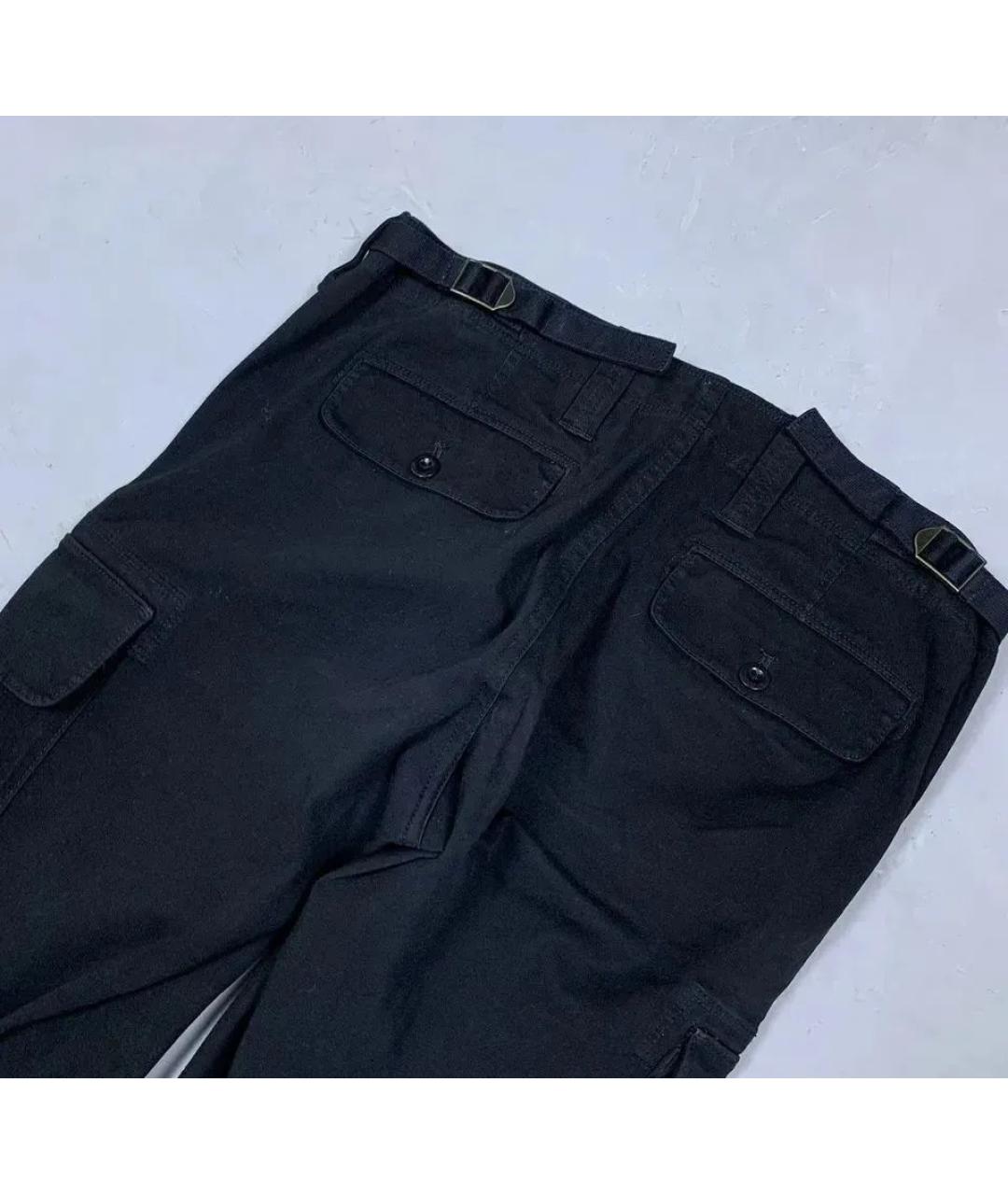 POLO RALPH LAUREN Черные хлопко-эластановые брюки узкие, фото 7