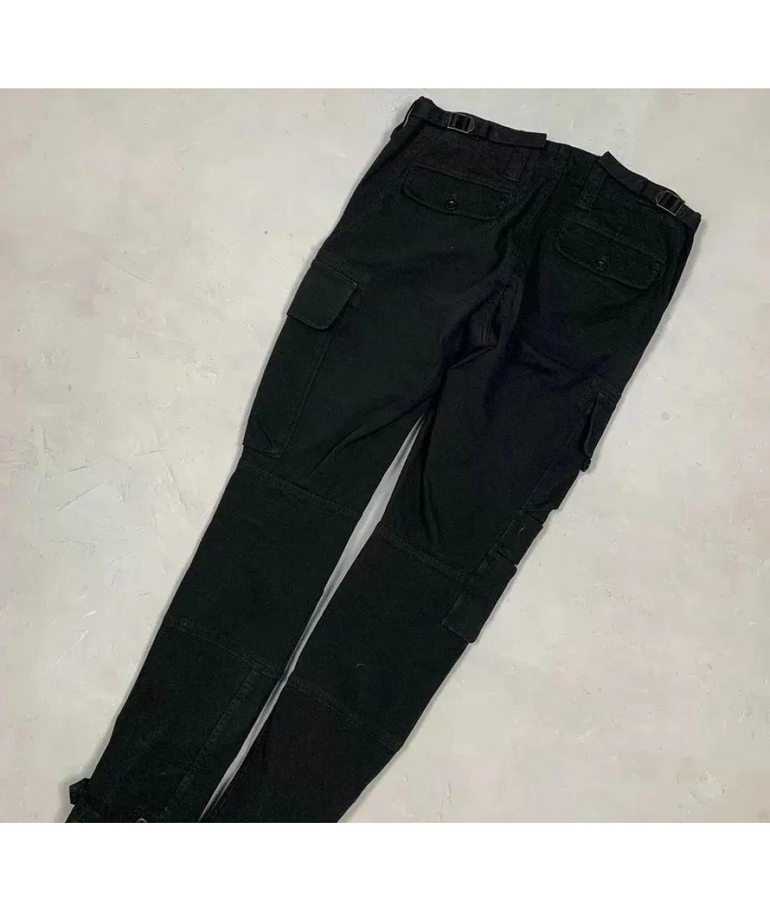 POLO RALPH LAUREN Черные хлопко-эластановые брюки узкие, фото 2
