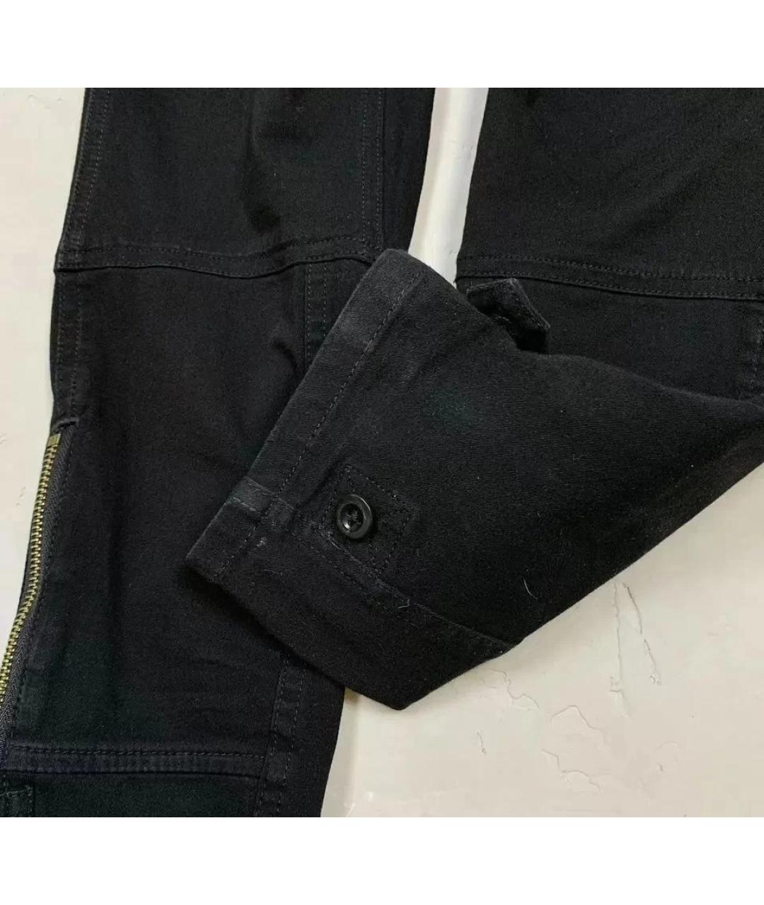 POLO RALPH LAUREN Черные хлопко-эластановые брюки узкие, фото 6