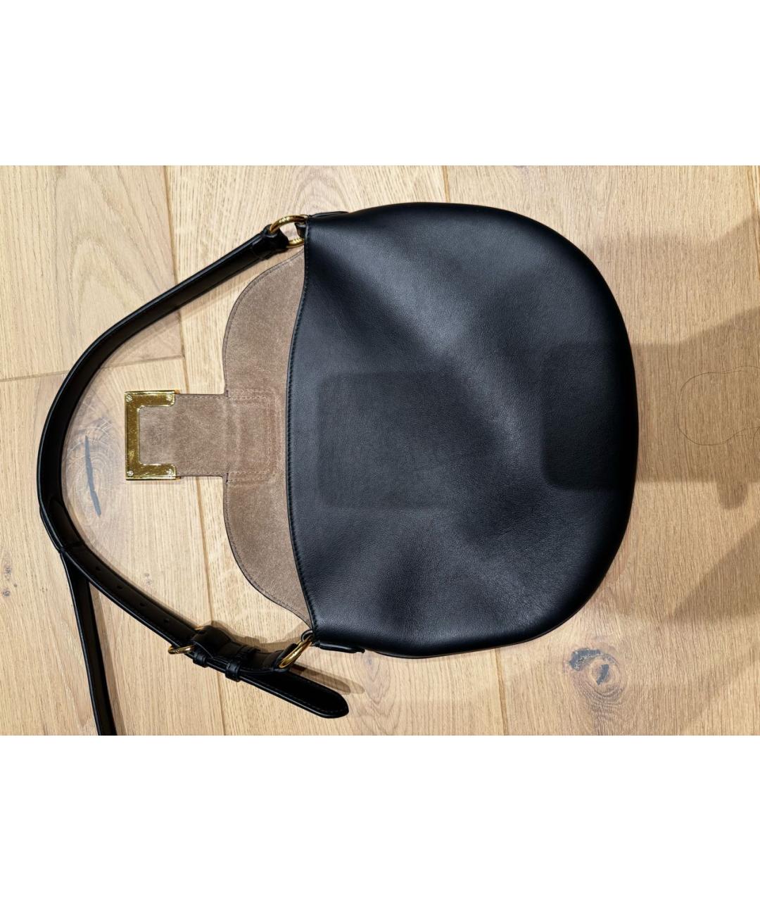FENDI Черная кожаная сумка через плечо, фото 4