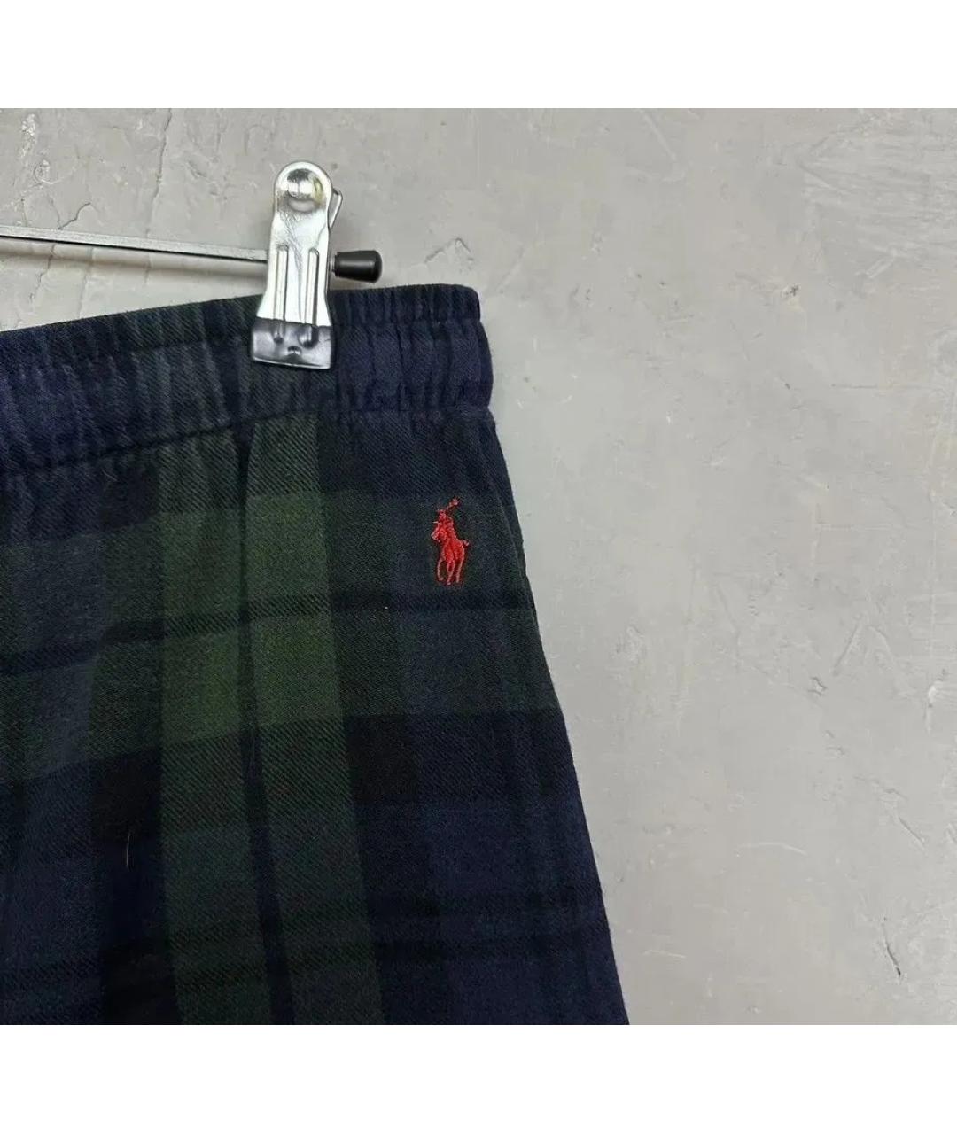 POLO RALPH LAUREN Зеленые хлопковые повседневные брюки, фото 4