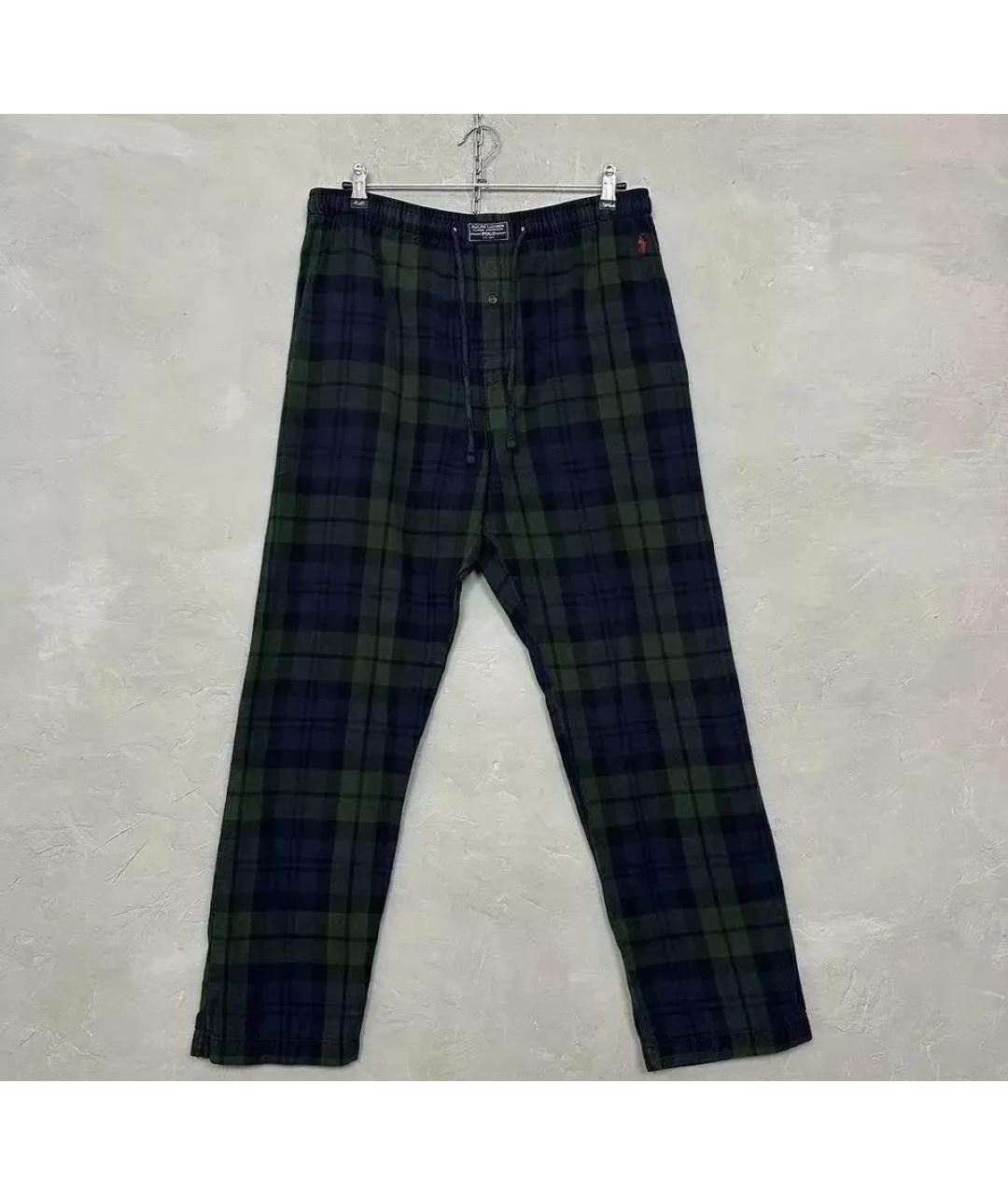 POLO RALPH LAUREN Зеленые хлопковые повседневные брюки, фото 7