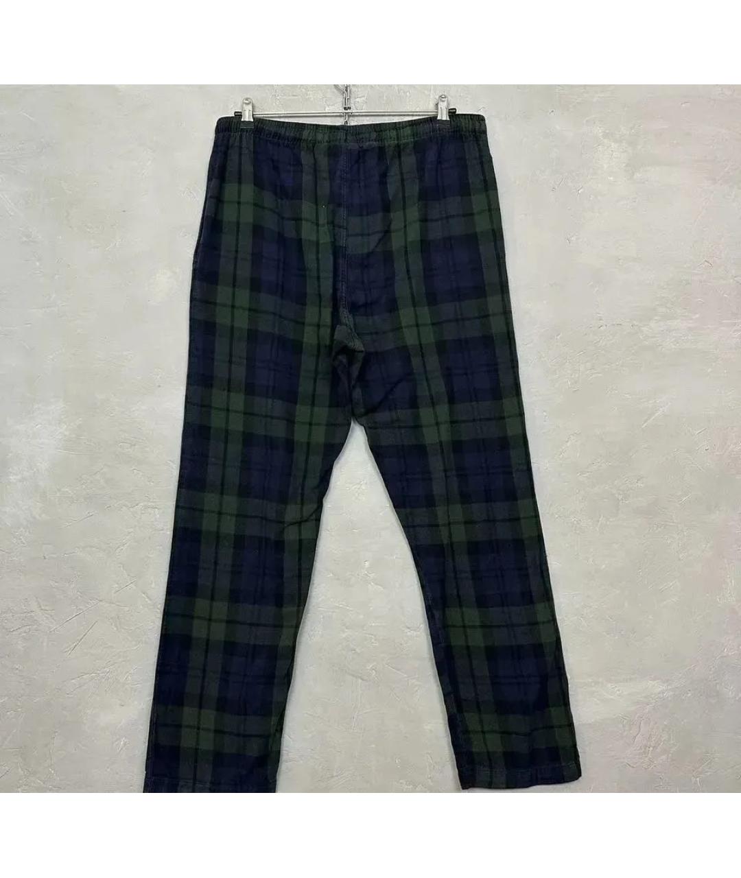 POLO RALPH LAUREN Зеленые хлопковые повседневные брюки, фото 2