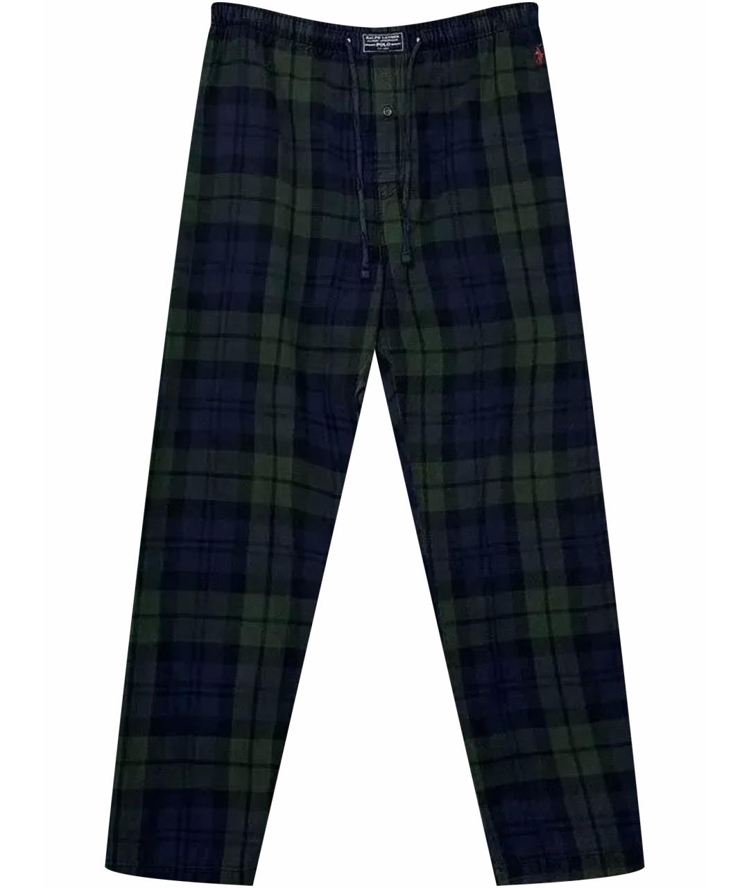 POLO RALPH LAUREN Зеленые хлопковые повседневные брюки, фото 1