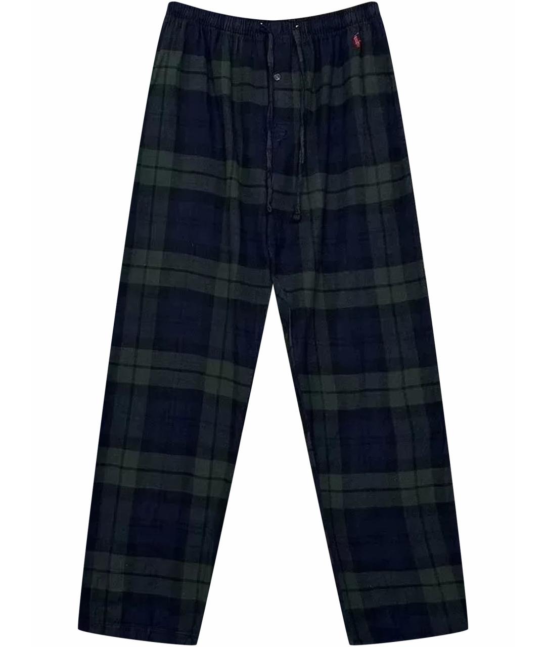 POLO RALPH LAUREN Зеленые хлопковые повседневные брюки, фото 1