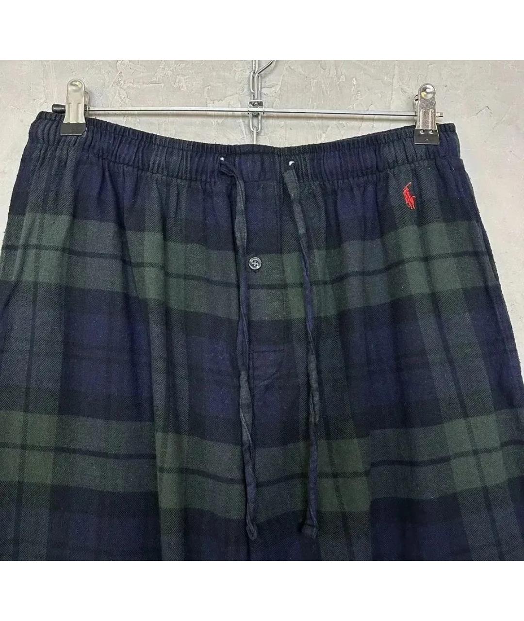 POLO RALPH LAUREN Зеленые хлопковые повседневные брюки, фото 4