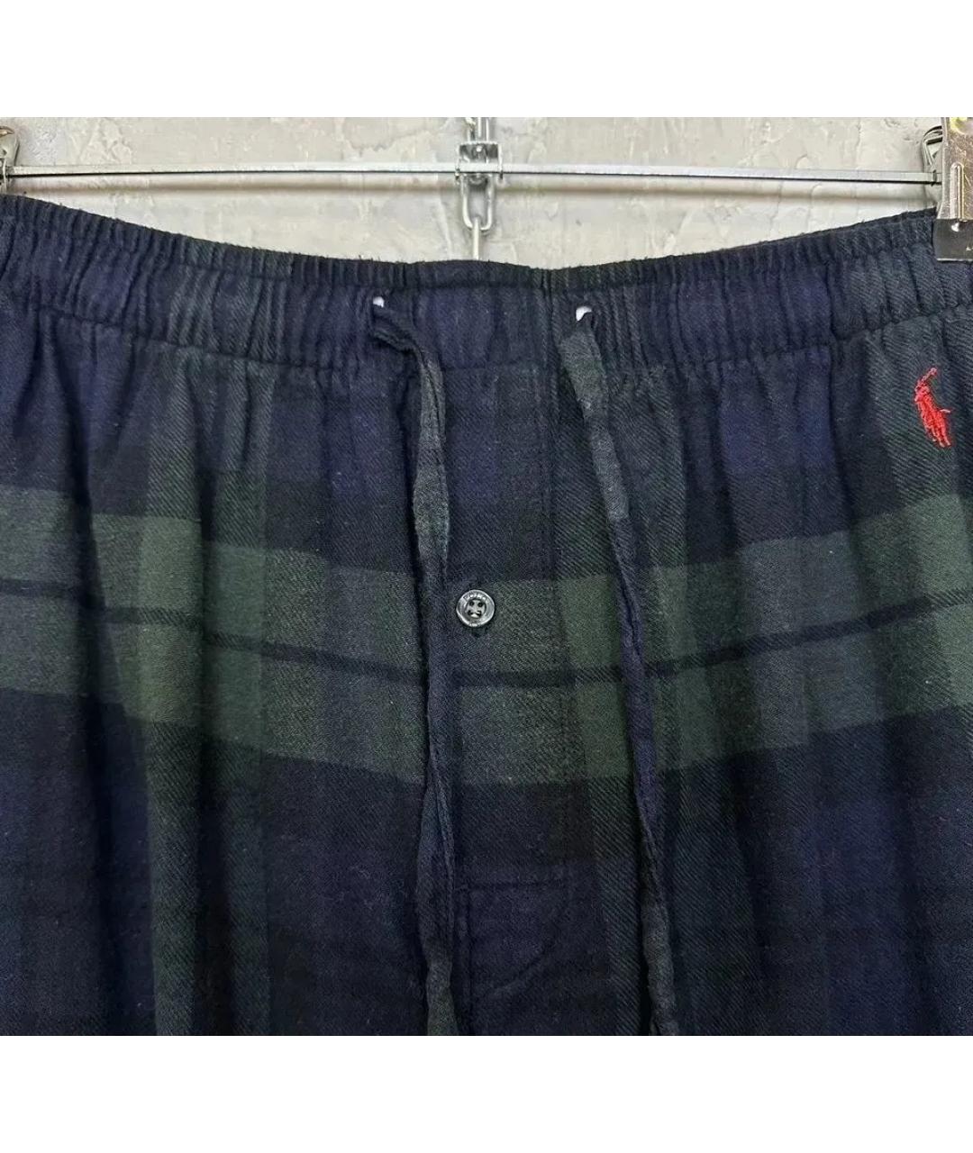 POLO RALPH LAUREN Зеленые хлопковые повседневные брюки, фото 5