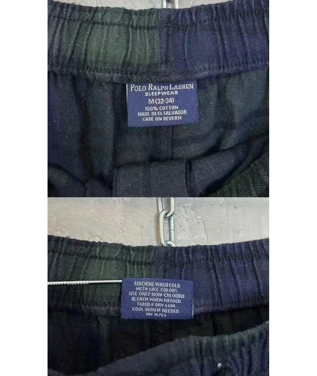 POLO RALPH LAUREN Зеленые хлопковые повседневные брюки, фото 7