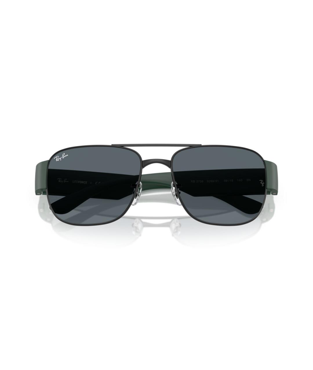 RAY BAN Черные металлические солнцезащитные очки, фото 7