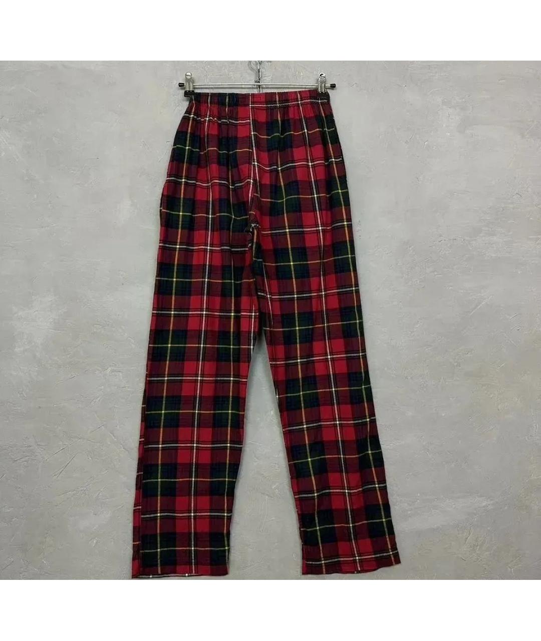 POLO RALPH LAUREN Красные хлопковые повседневные брюки, фото 2