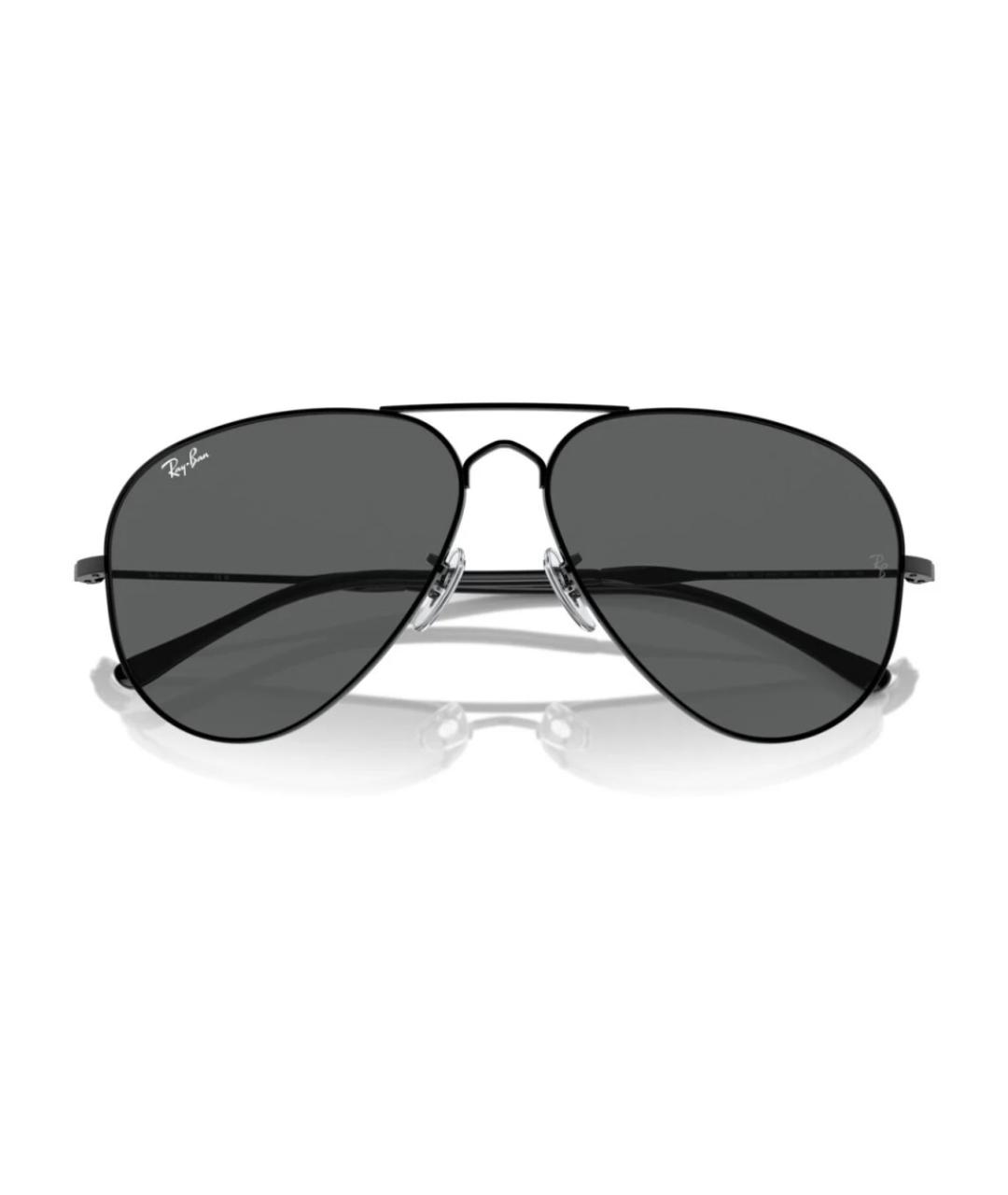 RAY BAN Черные металлические солнцезащитные очки, фото 7