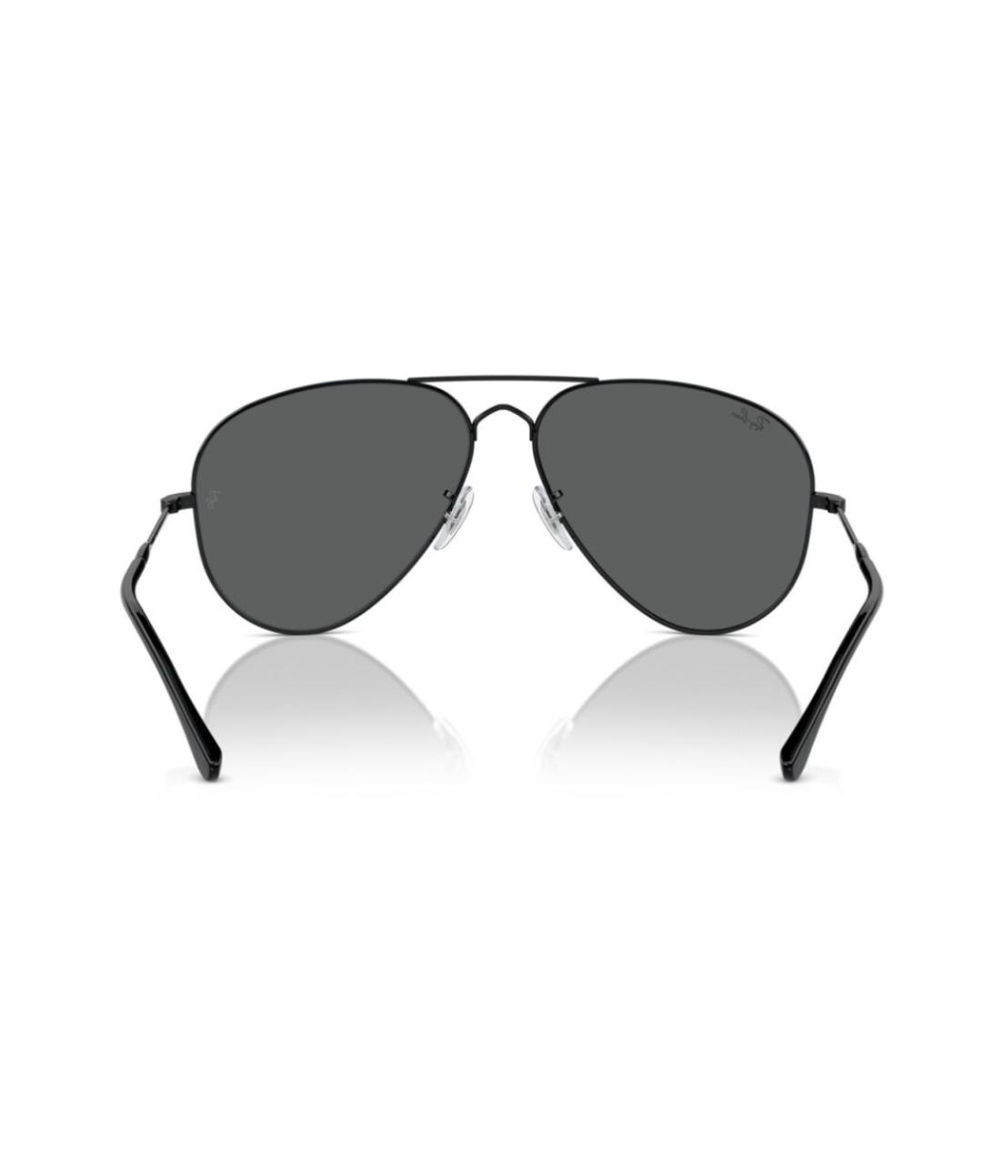 RAY BAN Черные металлические солнцезащитные очки, фото 5