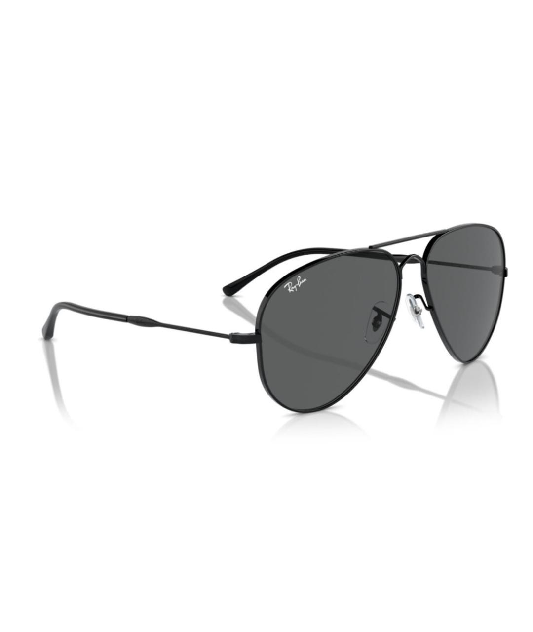 RAY BAN Черные металлические солнцезащитные очки, фото 6