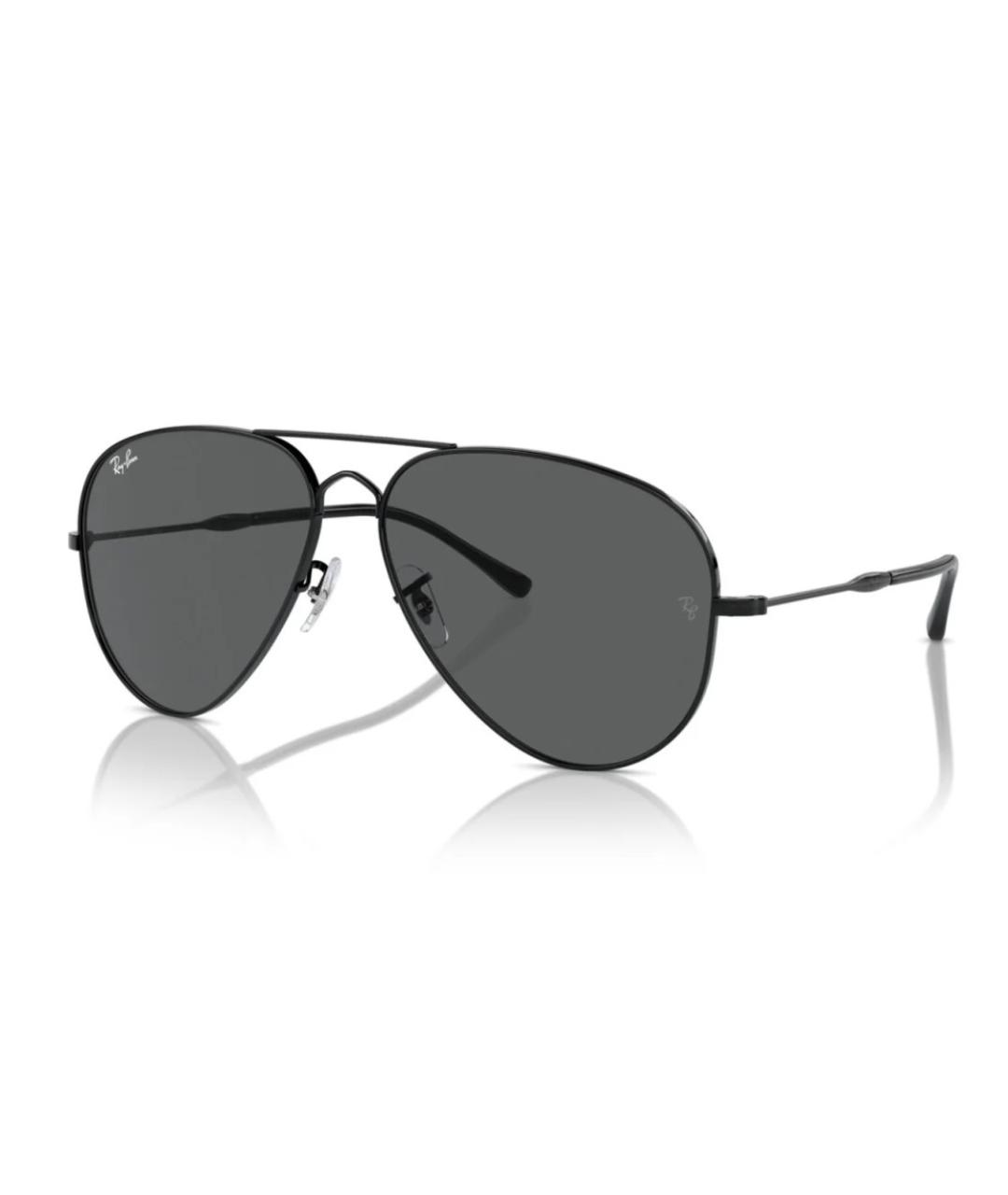 RAY BAN Черные металлические солнцезащитные очки, фото 8